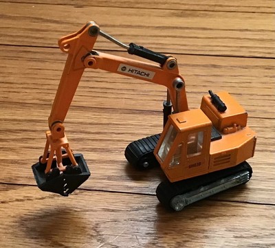 Hitachi Japan Mini Construction Excavator Claw Vehicle Diecast Toy Vintage 1970s