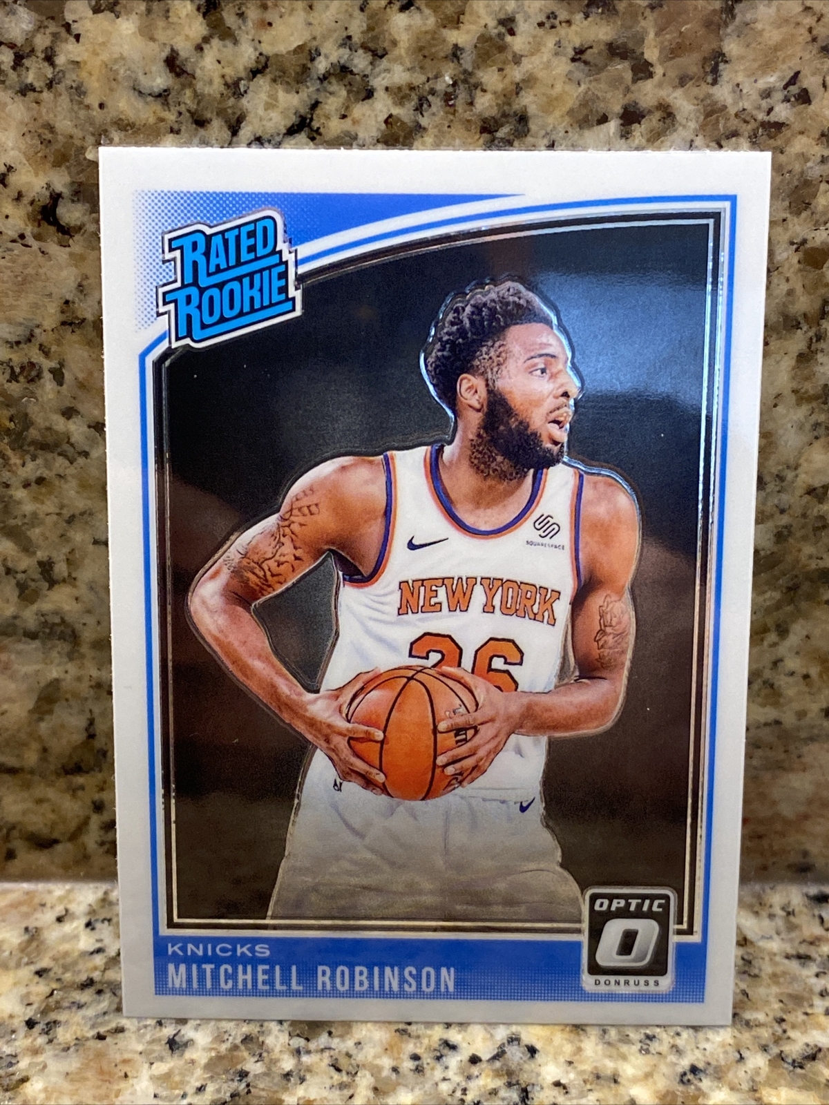 MITCHELL ROBINSON RC 2018-19 Panini Donruss OPTIC Rated Rookie #163 NY Knicks