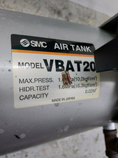SMC AIR TANK MOD. VBAT20 WITH BOOSTER REGULATOR NVBA2100-T03