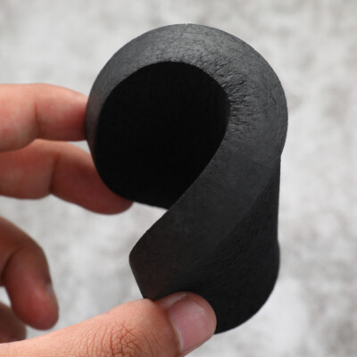 Black Bamboo Charcoal Face Clean Sponge Wood Fiber Face Wash Makeup PuffLDUK JI