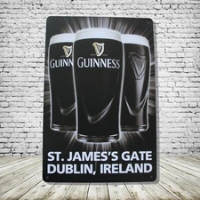 Guinness Beer Vintage Style Tin Metal Bar Sign Poster Man Cave Collectible New