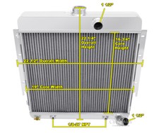 Atomic Champion 3 Row All Aluminum Radiator For 1964 Dodge Dart L6 Engine