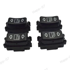 4xFor Mercedes W124 W126 W201 Console Power Window Switch 1248204510,1248204610