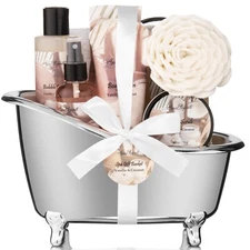 Spa Gift Basket For Women (Aqua Elegante) - Coconut & Vanilla