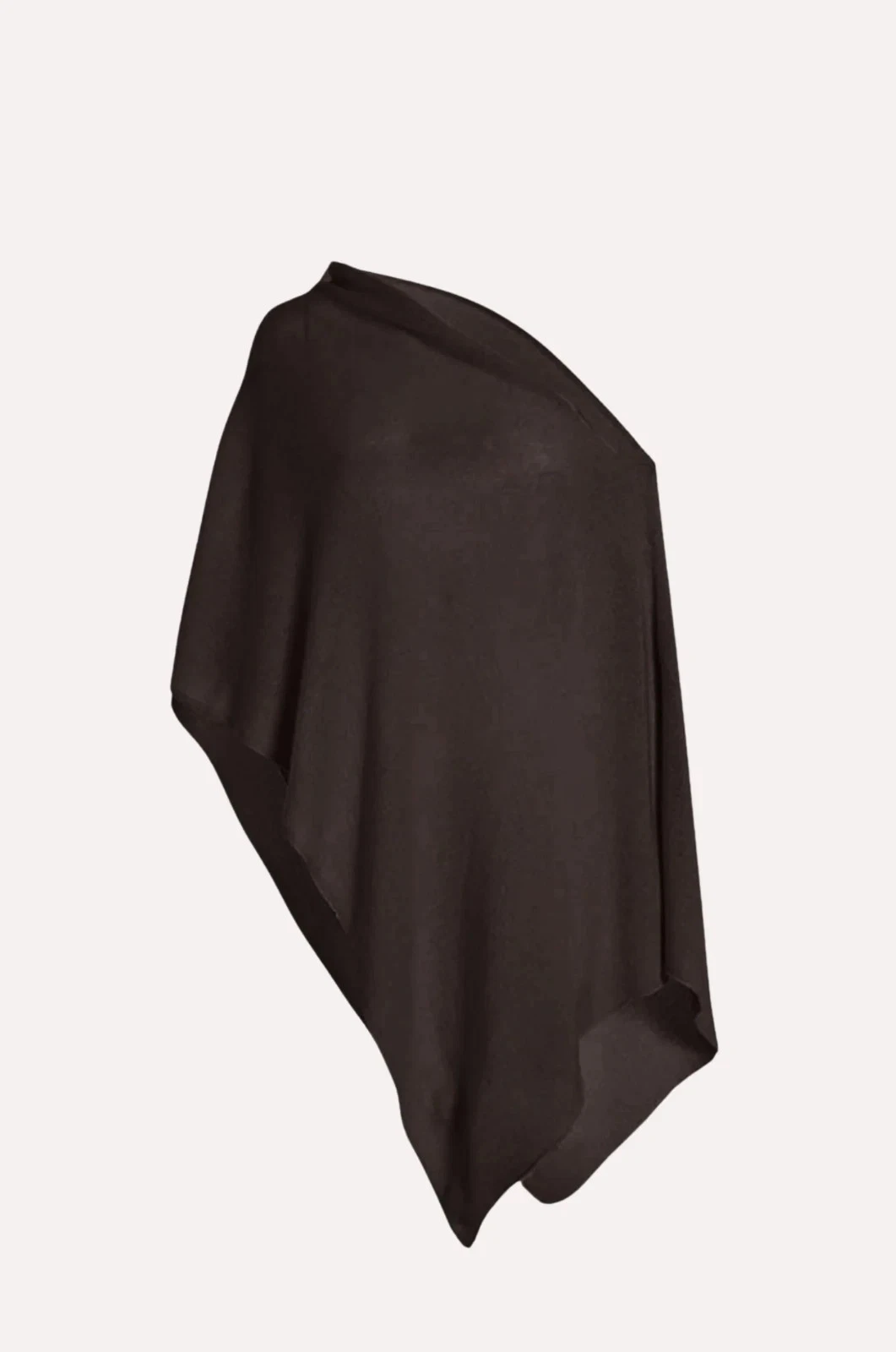 Minnie Rose Poncho Ruana OS Brown 100% Cashmere Cover Wrap Designer Luxury Chic