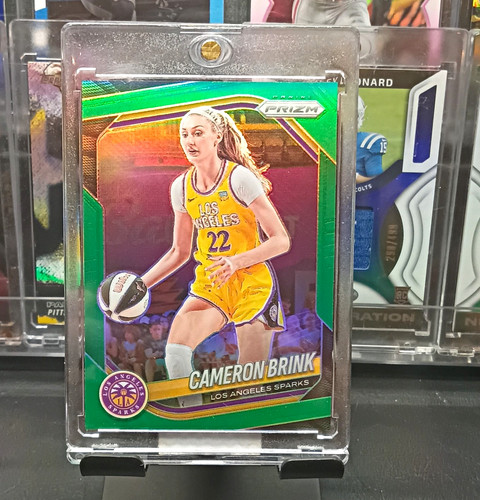 Panini 2025 Prizm WNBA Cameron Brink #87 Green Prizm Los Angeles Sparks
