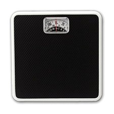 Taylor Analog Scales for Body Weight, Rotating Dial, 300 LB Capacity, Black T...