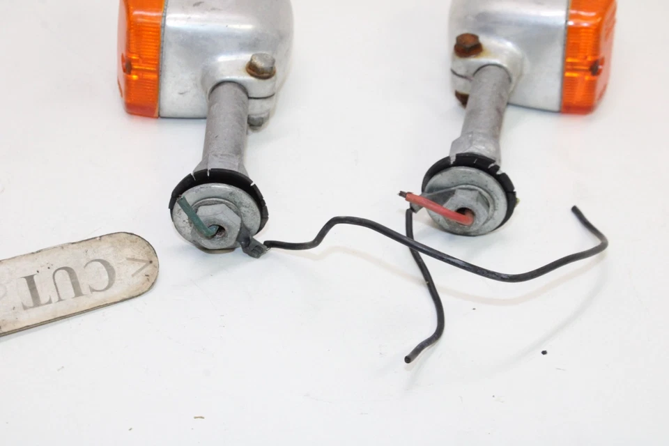 1974 BMW R90 6 OEM REAR LEFT RIGHT TURN SIGNALS LIGHT INDICATORS - Image 4 of 4