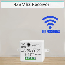 Wireless Light Switch Receiver RF 433Mhz Remote Control Light 1/2/3 Gang Wall Pa