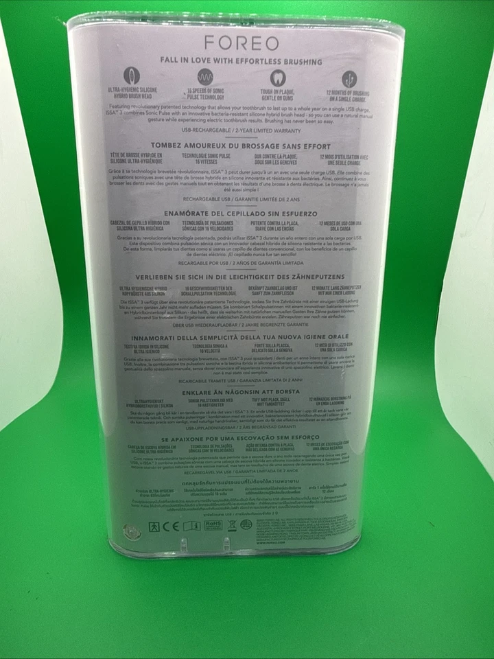 Cepillo de dientes sónico ultra higiénico Foreo Issa™ 3 NUEVO más 2 cabezales de repuesto Foto 4 de 4