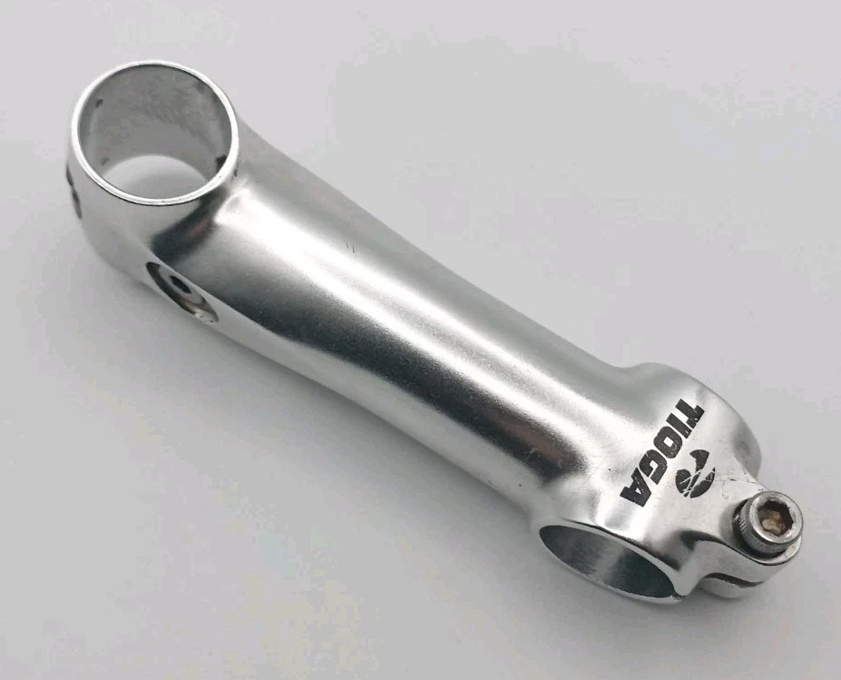 Potence Tioga Alchemy VTT vintage 120mm 25.4 alu argent 1"1/8 années 90 Stem MTB - Photo 3/4