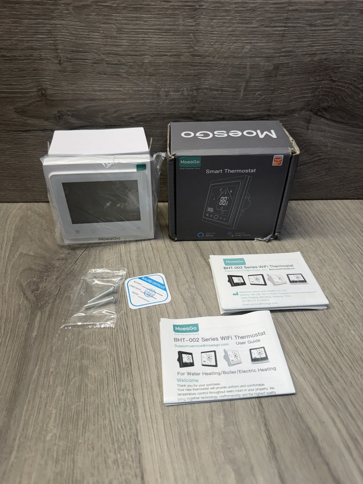 MOES Smart WiFi Thermostat BHT-002 For Combi Boiler Touch Screen New Boxed