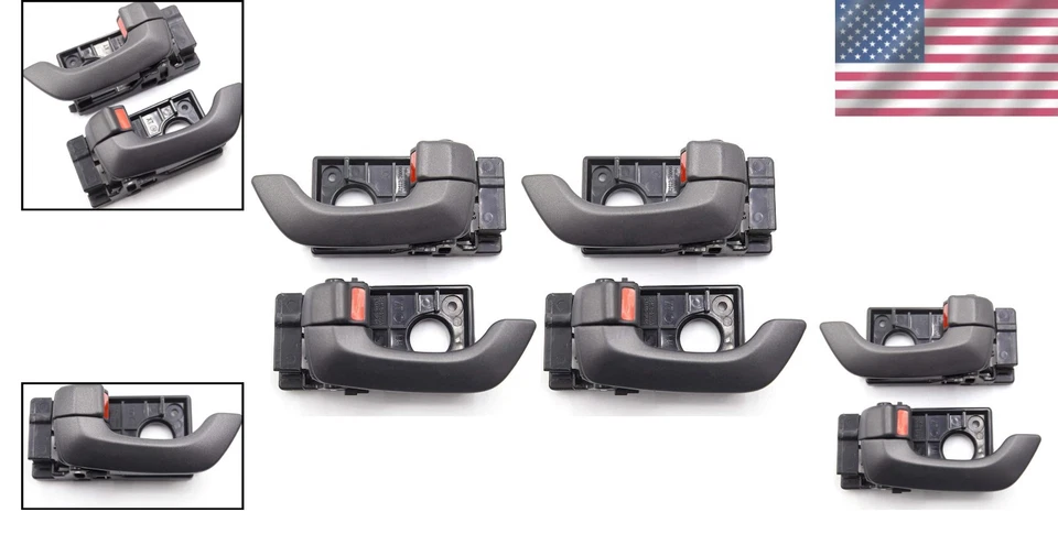 Manijas de puerta ABS de fácil instalación de 4 piezas en gris oscuro para Kia Optima (2006-2010) Foto 2 de 4