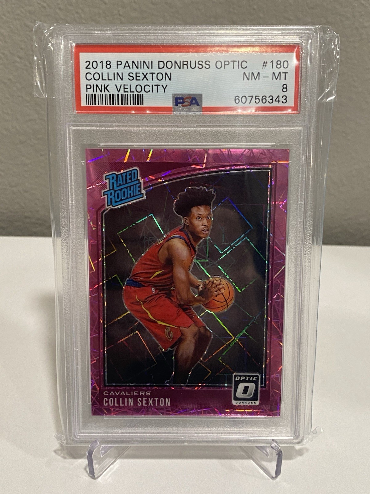 2018-19 Panini Donruss Optic -Collin Sexton #180 Pink Velocity Prizm /79 (RC)