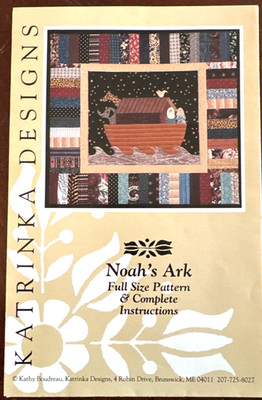 Katrina Designs Noah's Ark Full Size Pattern New Uncut Crafts Quilts #37