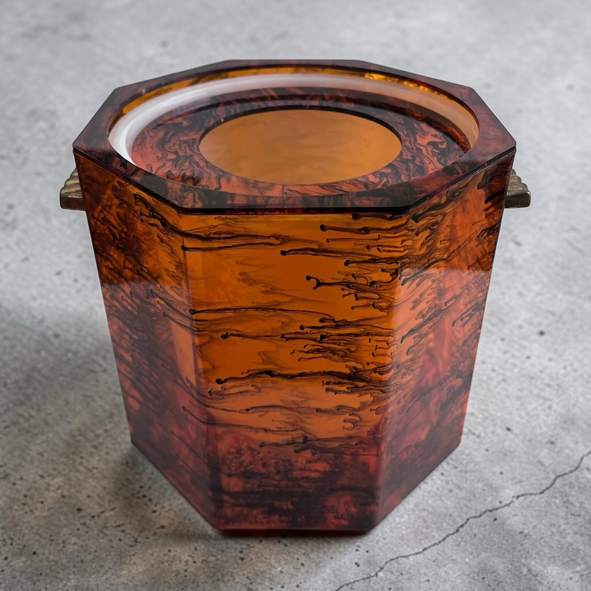 Christian Dior/Willy Rizzo? Tortoiseshell-effect Lucite/Acrylic