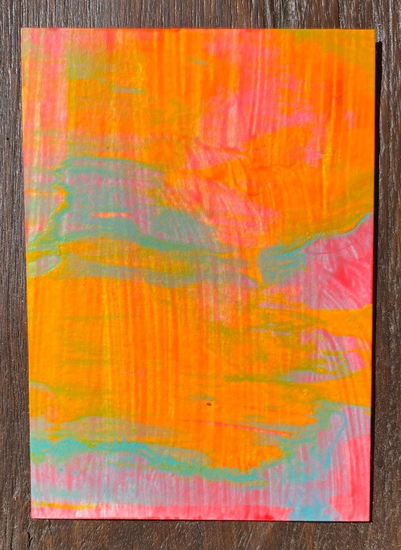 ACEO contemporary abstract original painting signed 516