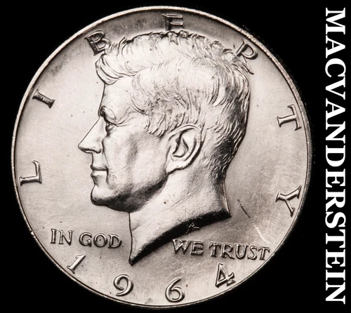 1964 Kennedy Half Dollar- Choice Gem Brilliant Uncirculated  #i3308