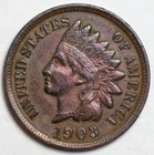 1903 1c Indian Head Cent - RAW - Nice Detail / Great Color Penny