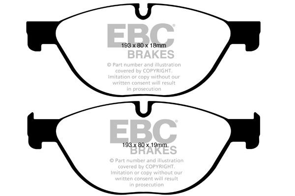 EBC DP32019C BRAKE PAD SET DISC BRAKE Front