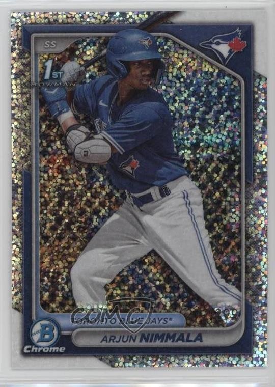 2024 Bowman Chrome Prospects Speckle Refractor /299 Arjun Nimmala #BCP-142 13dp