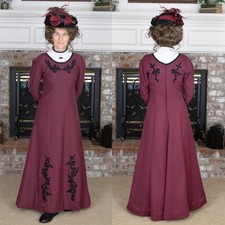 1909s Edwardian Princess Ball Gown Gown Victorian Gothic Steampunk Robe Dress