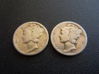1936 S & P Mercury Dime Coin - 2 Coins
