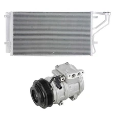For Kia Rondo 2.7L V6 2007 2008 OEM AC Compressor w/ A/C Condenser & Drier DAC