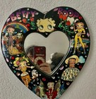 Vintage Betty Boop Acrylic Laminated Heart ❤️ Shaped Wall Hanging Mirror 🪞