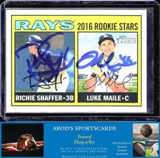 2016 Topps Heritage *(Richie Shaffer / L. Maile) **Card #176** DUAL AUTO