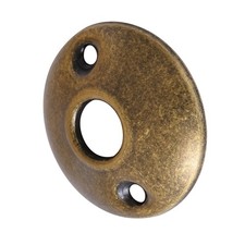 2 Pack Round Vintage Antique Brass Door Knob Rosettes for Interior Doors, Old...