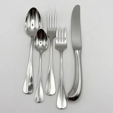 Vintage WMF Cromargan Marlow Stainless Flatware 5 Piece Place Setting | Germany