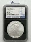 2021 Silver Eagle T-2 NGC MS70 Early Releases