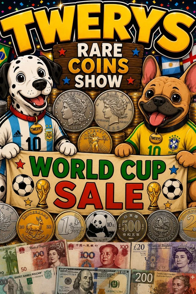 TWERYS RARE COIN WORLD CUP SALE