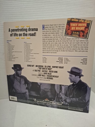 THEY DRIVE BY NIGHT (1940,Laserdisc)Humphrey Bogart,CLASSIC FILM - Picture 2 of 2