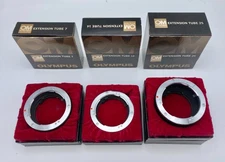 [NEAR MINT] w/Box & Case  Olympus OM System Auto EXTENSION TUBES 7mm 14mm 25mm