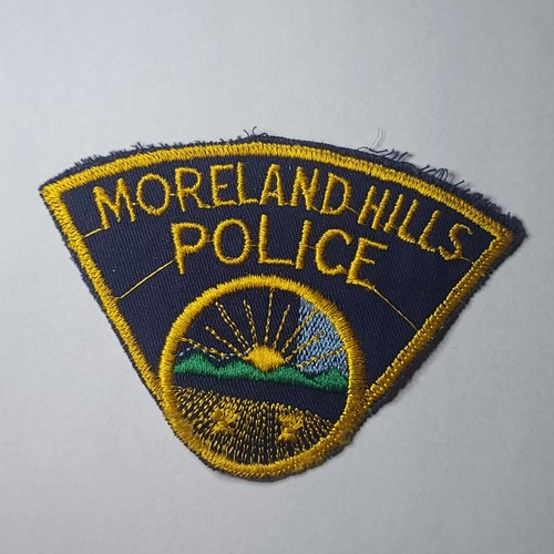 Moreland Police Patch Ohio Cheesecloth State Seal USA HTF