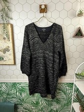 Lucky Brand Heathered Cotton Blend Sweater Dress - Size - Small