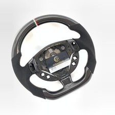 For 2009 Maserati granturismo sport  Carbon Fiber Black lcantara Steering Wheel