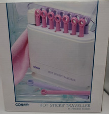 Conair Hot Sticks Hair Setter Rollers Curlers 14 Sticks Tested Works Pageant