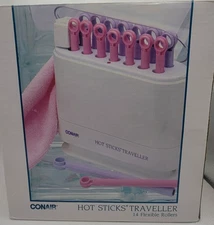 Conair Hot Sticks Hair Setter Rollers Curlers 14 Sticks Tested Works Pageant