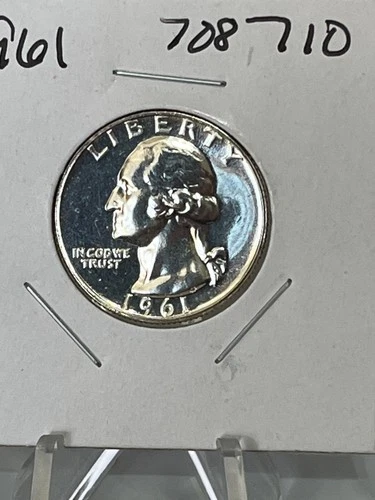 1961 (P) Washington Quarter Gem Proof 90% Silver!!!  # PJ-710