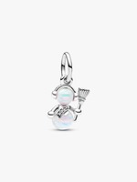 Pandora Charm AnhäNger Schneeman Silber Synthetischer Opal Steine Weiß 792981C01