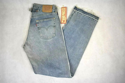 levis levi's herren jeans vintage wide baggy high waist 80er gerissen w33