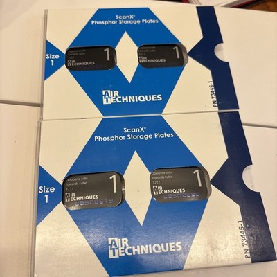 Air Techniques ScanX Phosphor Plates Barrier Envelopes Size 1  4pc