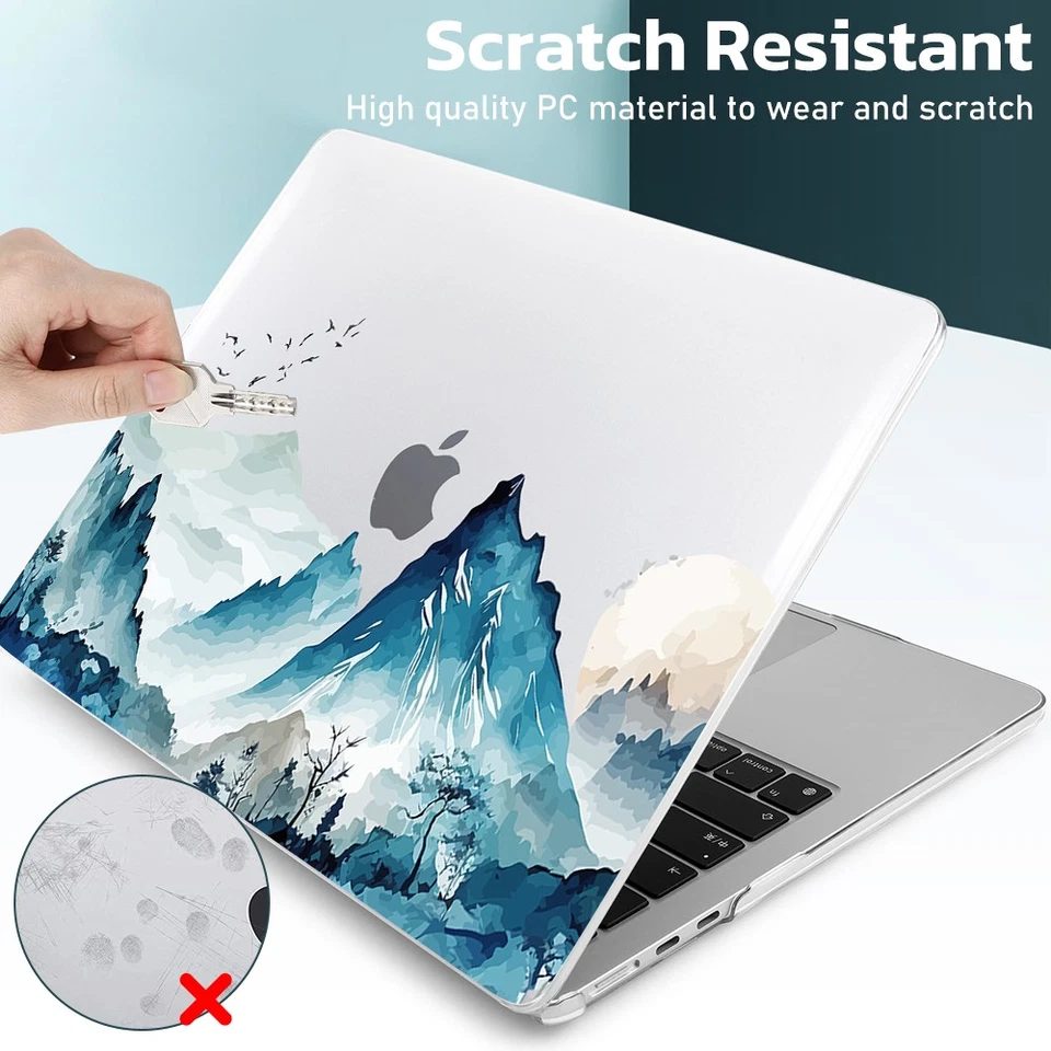 For MacBook Air 13" A2681 A3113 A3240 Crystal Case + Keyboard & Screen Cover+LCD - Image 3 of 4