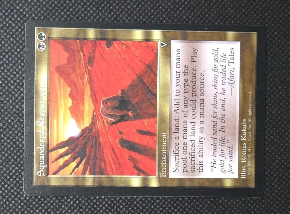 MTG Squandered Resources - Visions - Rare - Magic The Gathering LP - Image 3 of 4