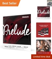 Economical Prelude Viola Strings - Solid Steel Core, 14 1/8'' Fit for Students