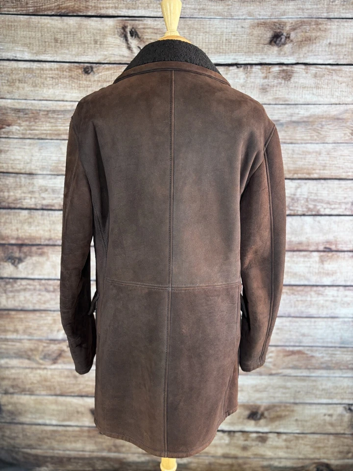 Z Zegna 皮革毛皮大衣,尺寸 L — 第 4/4 张图片