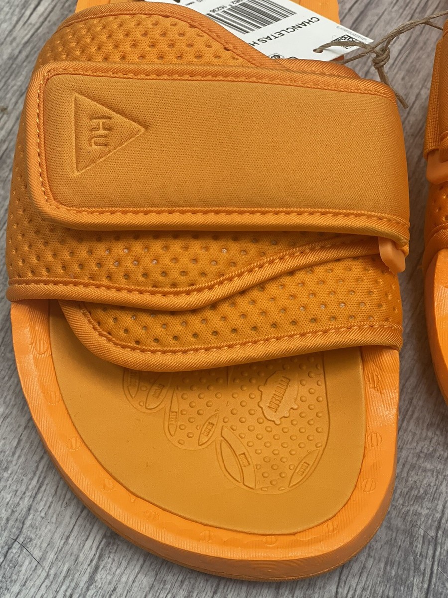Human Race Adidas Pharrell Williams Orange Chancletas HU Slide Size 11 Adidas Pharrell Williams Chancleas HU Slides (Orange) Size 9  main image 4